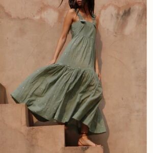 Tuckernuck Mirth Exclusive Handmade Rio Dress in Green S